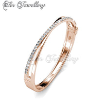 Swarovski Crystals Criss Bangle‏ - Her Jewellery