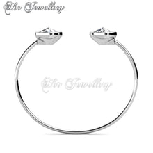 Swarovski Crystals Duo Crystaline Bangle - Her Jewellery