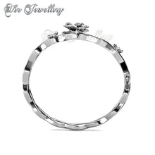 Swarovski Crystals Sweet Rosy Bangle - Her Jewellery