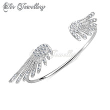 Swarovski Crystals Wings Bangle - Her Jewellery