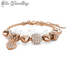 Swarovski Crystals Ti'Amo Charm Bracelet - Her Jewellery