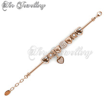 Swarovski Crystals Ti'Amo Charm Bracelet - Her Jewellery