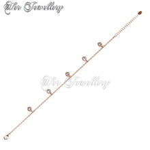 Swarovski Crystals Charlotte Bracelet‏ (Rose Gold) - Her Jewellery