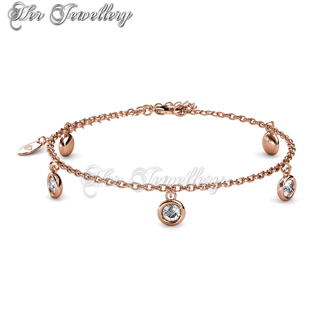 Swarovski Crystals Charlotte Bracelet‏ (Rose Gold) - Her Jewellery