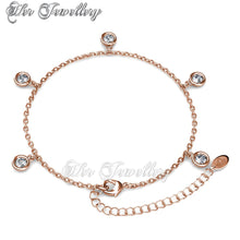 Swarovski Crystals Charlotte Bracelet‏ (Rose Gold) - Her Jewellery