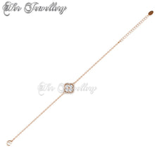 Swarovski Crystals Elegant Clover Bracelet - Her Jewellery