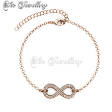 Swarovski Crystals Infinity Eight Bracelet - Her Jewellery