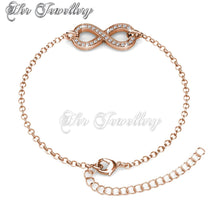 Swarovski Crystals Infinity Eight Bracelet - Her Jewellery