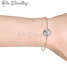 Swarovski Crystals Juliet Bracelet‏ (Rose Gold, Large) - Her Jewellery