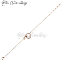 Swarovski Crystals Locked Heart Bracelet - Her Jewellery