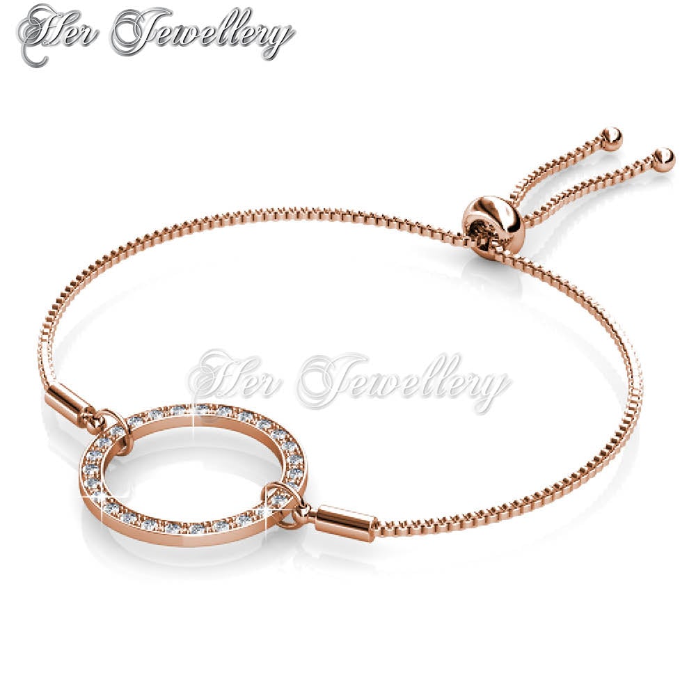 Swarovski Crystals Looped Bracelet - Her Jewellery