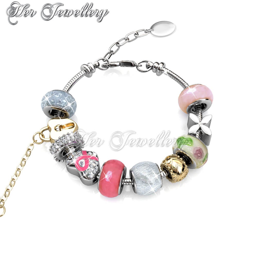 Swarovski Crystals Mylady Charm Bracelet - Her Jewellery