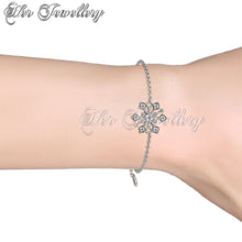 Swarovski Crystals Snowflakers Bracelet - Her Jewellery