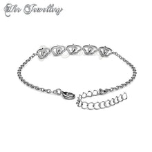 Swarovski Crystals Sweet Love Bracelet - Her Jewellery