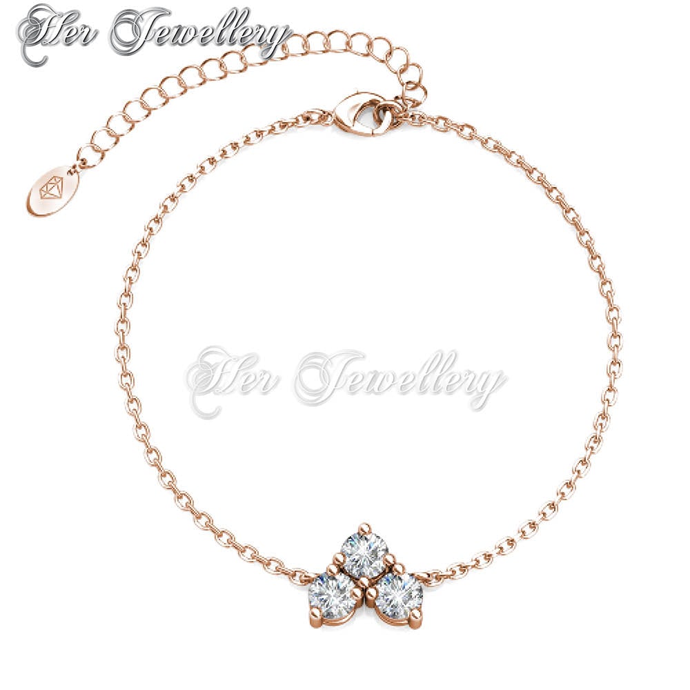 Swarovski Crystals Troika Bracelet - Her Jewellery