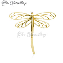 Swarovski Crystals Dragonfly Brooch - Her Jewellery