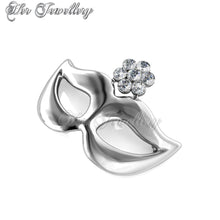 Swarovski Crystals Masquerade Brooch - Her Jewellery