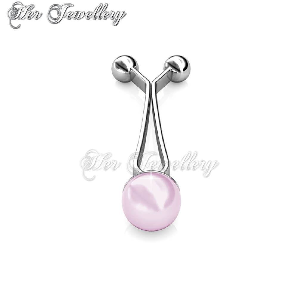 Swarovski Crystals Pearl Tudung Clip - Her Jewellery