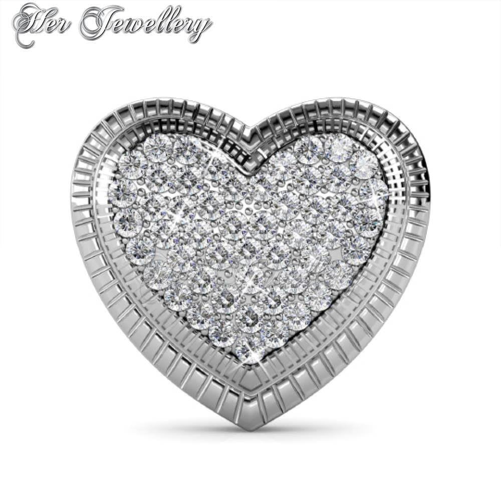 Swarovski Crystals Riley Love Brooch - Her Jewellery