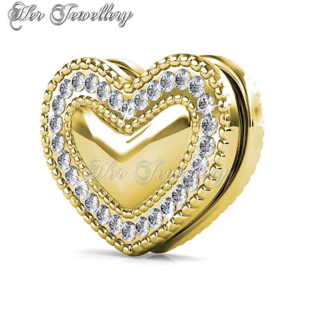 Swarovski Crystals Schicht Love Brooch - Her Jewellery