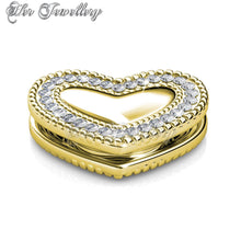 Swarovski Crystals Schicht Love Brooch - Her Jewellery