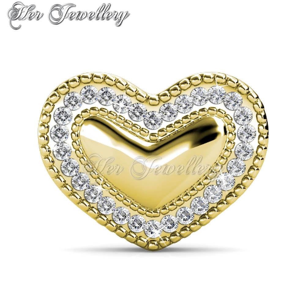 Swarovski Crystals Schicht Love Brooch - Her Jewellery