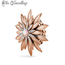 Swarovski Crystals Shiny Lotus Brooch - Her Jewellery