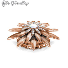 Swarovski Crystals Shiny Lotus Brooch - Her Jewellery