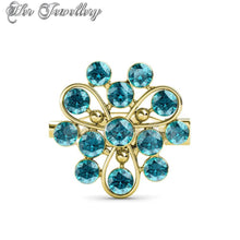 Swarovski Crystals Vanda Brooch - Her Jewellery