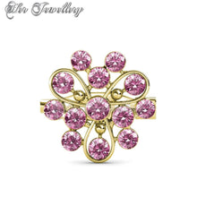 Swarovski Crystals Vanda Brooch - Her Jewellery