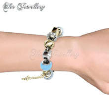 Swarovski Crystals Mylady Charm Bracelet Bundle (Blue + Pink) - Her Jewellery