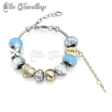 Swarovski Crystals Mylady Charm Bracelet Combo Set - Her Jewellery