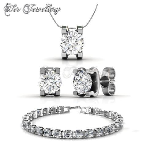 Swarovski Crystals Caring Bundle Set - Her Jewellery