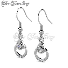 Swarovski Crystals Clair Hook Earrings - Her Jewellery