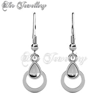 Swarovski Crystals Clair Hook Earrings - Her Jewellery