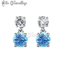 Swarovski Crystals 7 Days Dangling Earrings‏ Set - Her Jewellery