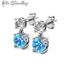 Swarovski Crystals 7 Days Dangling Earrings‏ Set - Her Jewellery