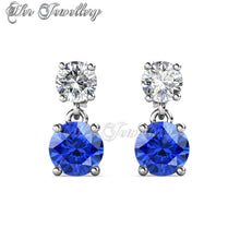Swarovski Crystals 7 Days Dangling Earrings‏ Set - Her Jewellery