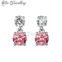 Swarovski Crystals 7 Days Dangling Earrings‏ Set - Her Jewellery