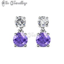 Swarovski Crystals 7 Days Dangling Earrings‏ Set - Her Jewellery