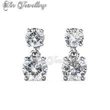Swarovski Crystals 7 Days Dangling Earrings‏ Set - Her Jewellery