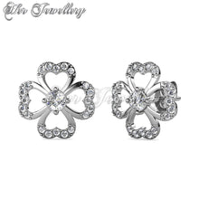 Swarovski Crystals Ailey Clover Earrings - Her Jewellery