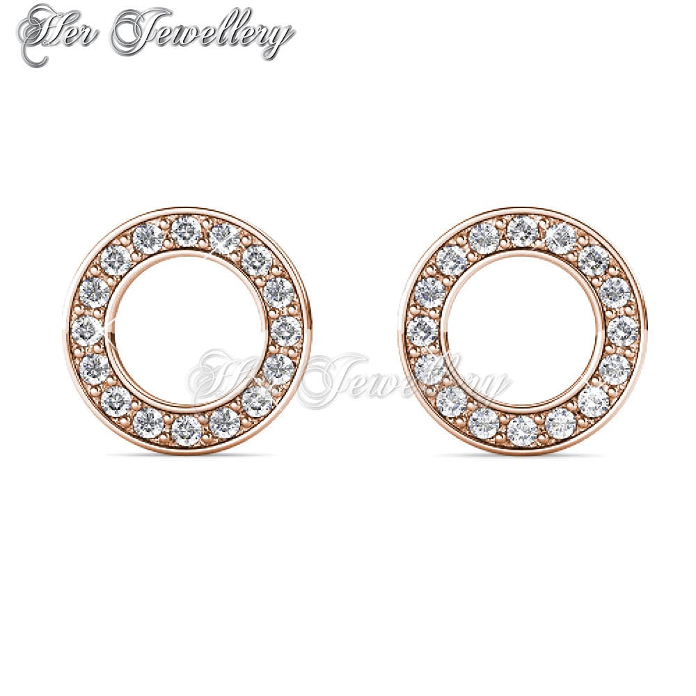 Swarovski Crystals Annulus Earrings - Her Jewellery