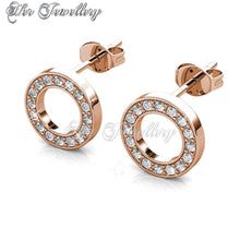 Swarovski Crystals Annulus Earrings - Her Jewellery