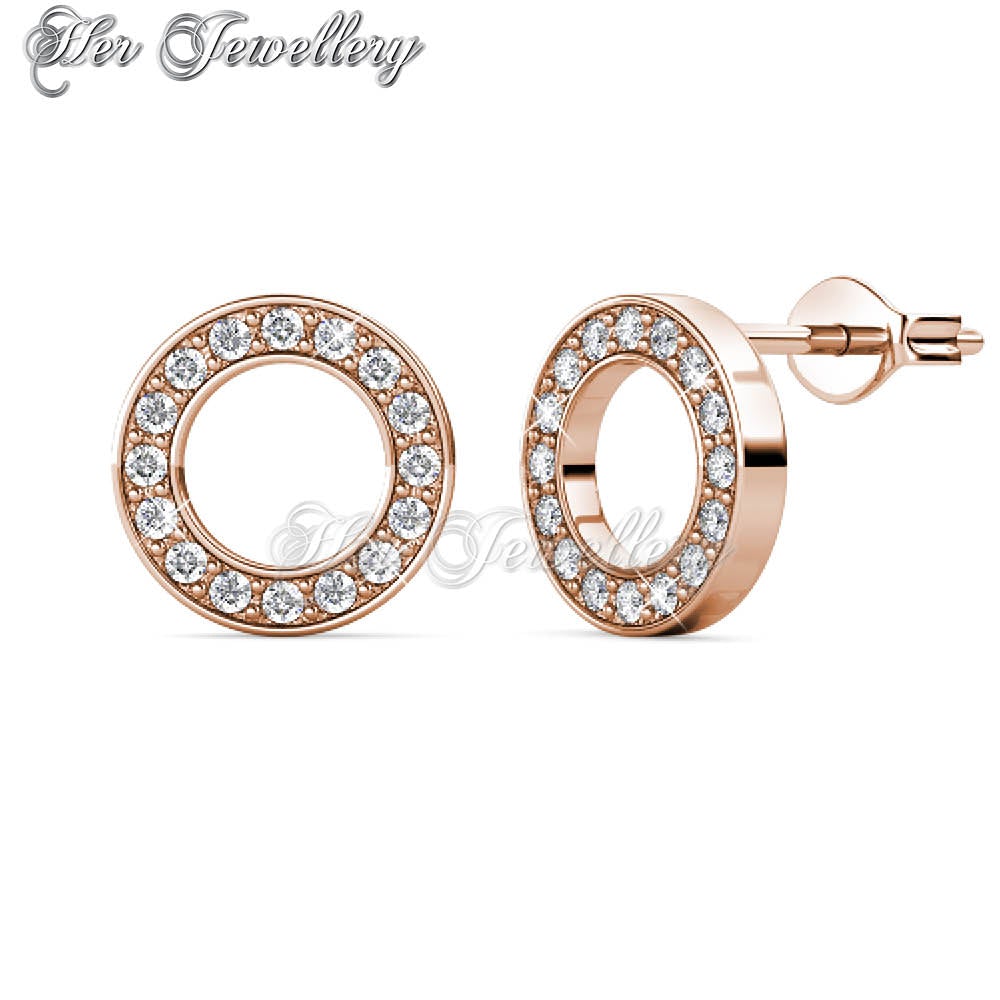 Swarovski Crystals Annulus Earrings - Her Jewellery