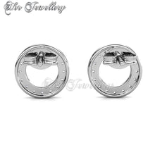 Swarovski Crystals Annulus Earrings - Her Jewellery