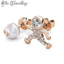 Swarovski Crystals Astronaut Earrings - Her Jewellery