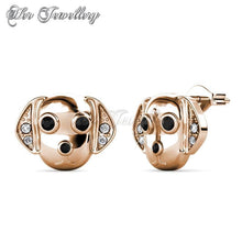 Swarovski Crystals Beagle Set (Rose Gold) - Her Jewellery