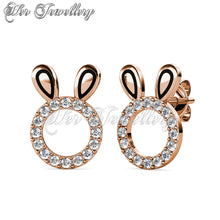 Swarovski Crystals Bunny Earrings - Her Jewellery