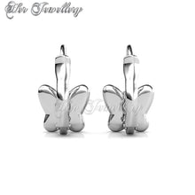 Swarovski Crystals Butterfly Cerulean Earrings - Her Jewellery